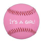 女の子の性別を暴く野球 野球ボール (裏面)