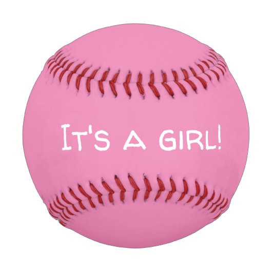 女の子の性別を暴く野球 野球ボール (正面)