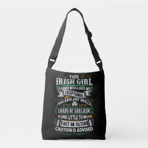 女の子の態度のCrossbodyのアイルランドの財布 クロスボディバッグ