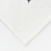 女の子の成長トラッカー – Boho水色とバラ フリースブランケット (角)