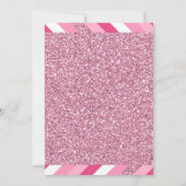 女の子の手書きパーティー招待状 招待状 (裏面)