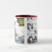 女の子の抽象芸術はアメリカ合衆国で作られた! マグカップ (中央)