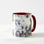 女の子の抽象芸術はアメリカ合衆国で作られた! マグカップ (正面右)