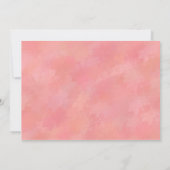 女の子の招待状のための焼けるパーティー 招待状 (裏面)