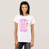 女の子の数おもしろい数 Tシャツ (正面フル)