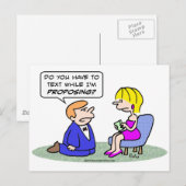 女の子の文字男が提案する。 ポストカード (正面/裏面)