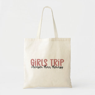 女の子の旅が女の子のセラピーより安く トートバッグ