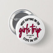 女の子の旅で何が起こおもしろいるカスタム 缶バッジ (正面&裏面)