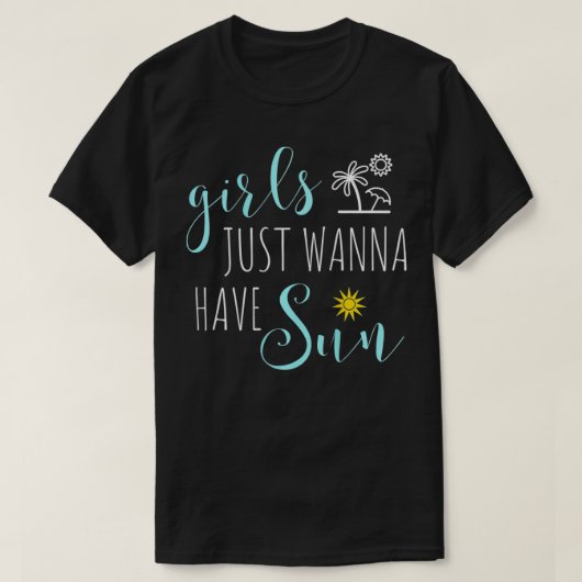 女の子の旅のための女性のマッチングs、女の子はJust Wanna Tシャツ (デザイン正面)