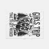 女の子の旅のサレムタイム取得する悪いゴウルハロー フリースブランケット (正面(横))