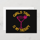 女の子の旅は私のセラピー ポストカード (正面/裏面)