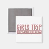 女の子の旅よりも安いセラピーガールズバケーション マグネット (正面/裏面)