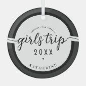 女の子の旅より安いセラピーカスタムガールズバカイ ガラスオーナメント (正面)