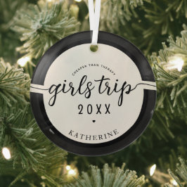 女の子の旅より安いセラピーカスタムガールズバカイ ガラスオーナメント