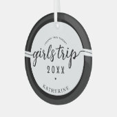 女の子の旅より安いセラピーカスタムガールズバカイ ガラスオーナメント (正面左)