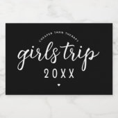 女の子の旅より安いセラピーカスタムバケーション スパークリングワインラベル (シングルラベル)