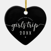 女の子の旅より安いセラピーカスタムバケーション セラミックオーナメント (正面)