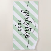 女の子の旅より安いセラピーカスタムバケーション ビーチタオル (正面)