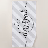 女の子の旅より安いセラピーカスタムバケーション ビーチタオル (正面)