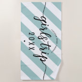 女の子の旅より安いセラピーカスタムバケーション ビーチタオル (正面)