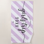 女の子の旅より安いセラピーカスタムバケーション ビーチタオル (正面)