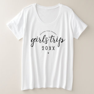 女の子の旅より安いセラピーカスタムバケーション プラスサイズTシャツ