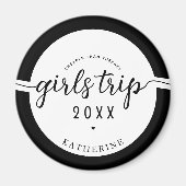 女の子の旅より安いセラピーカスタムバケーション マグネット (正面)