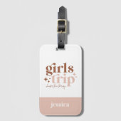 女の子の旅より安いセラピー歓迎バッグ ラゲッジタグ (正面縦)