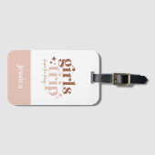 女の子の旅より安いセラピー歓迎バッグ ラゲッジタグ (正面横)