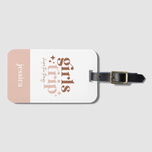 女の子の旅より安いセラピー歓迎バッグ ラゲッジタグ (正面横)