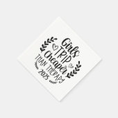 女の子の旅より安いセラピー2025 スタンダードカクテルナプキン (角)