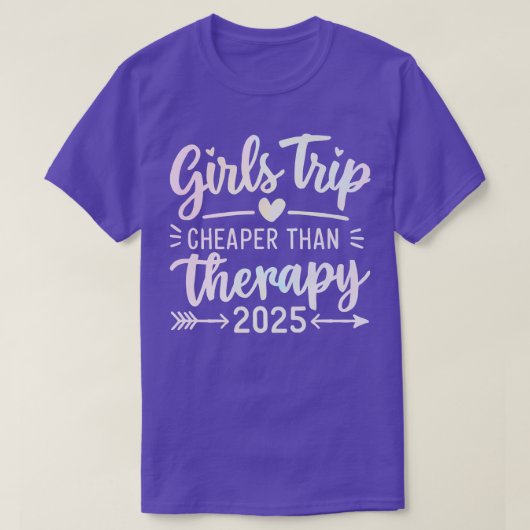 女の子の旅より安いセラピー2025 Tシャツ (デザイン正面)
