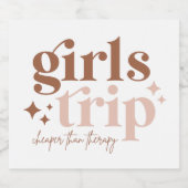 女の子の旅より安いセラピー スパークリングワインラベル (シングルラベル)