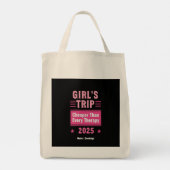 女の子の旅行はセラピーおもしろい満載の旅行よりも安い トートバッグ (裏面)