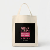 女の子の旅行はセラピーおもしろい満載の旅行よりも安い トートバッグ (正面)