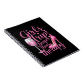 女の子の旅行よりも安いセラピー週末用ワインパーティー ノートブック (右側)