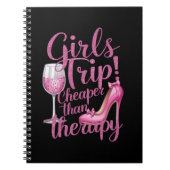 女の子の旅行よりも安いセラピー週末用ワインパーティー ノートブック (正面)