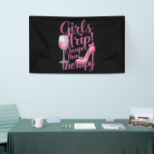 女の子の旅行よりも安いセラピー週末用ワインパーティー 横断幕 (トレードショー)