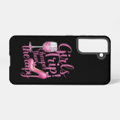 女の子の旅行よりも安いセラピー週末用ワインパーティー SAMSUNG GALAXYケース (裏面横)