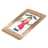 女の子の旅行チクズアおもしろいホイのための彼女のクルーズドア マグネット (左側)