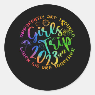 女の子の旅2023明らかに我々はトラブル ラウンドシール