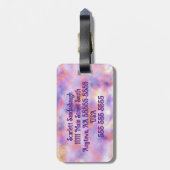 女の子の旅、ボホ、荷物パーソナライズされたタグ ラゲッジタグ (裏面縦)