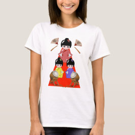 女の子の日の人形日本のフェスティバル Tシャツ