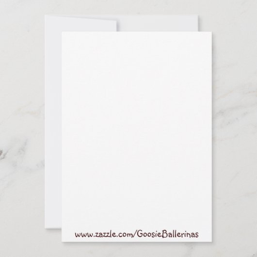 女の子の明るいピンク及びモダンなブラウンのデイジーの花のシャワー 招待状 (裏面)