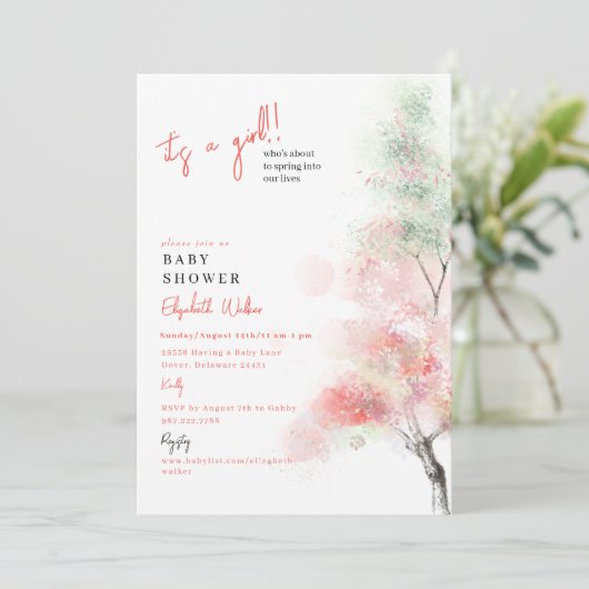 女の子の春 招待状 (スタンド正面)