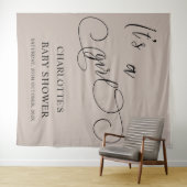 女の子の書道の赤モダンちゃんミニマルシャワーだ タペストリー (インサイチュ(横))