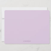 女の子の最初の交際発表 案内状 (裏面)