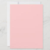 女の子の最初聖餐の招待状-ピンク及びモダン 招待状 (裏面)