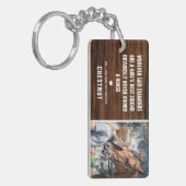 女の子の最高の友人 |馬素朴写真追悼碑 キーホルダー (正面左)