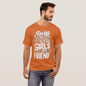 女の子の最高の友達は犬 vintage tシャツ (正面フル)